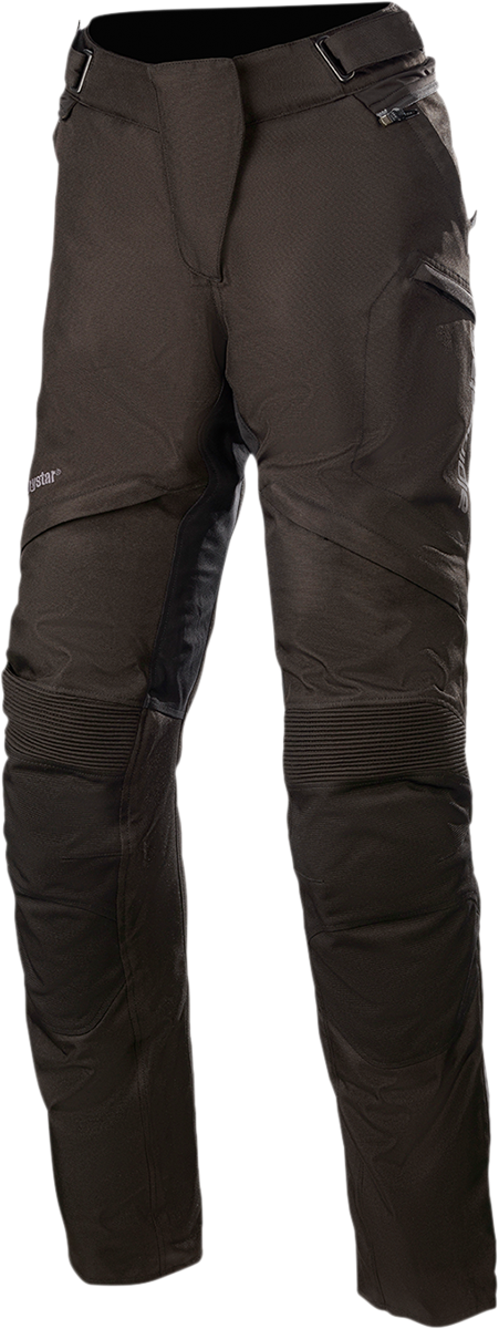 Alpinestars Stella Gravity Drystar® motorcycle riding pants in black, 2XL, with protective armor and reinforced stitching.