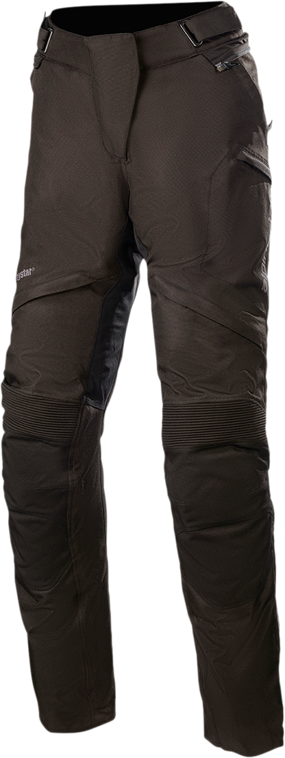Alpinestars Stella Gravity Drystar® motorcycle riding pants in black, 2XL, with protective armor and reinforced stitching.