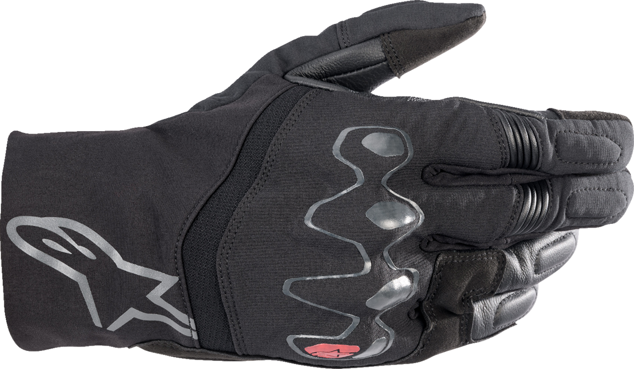 Black ALPINESTARS Hyde XT DrystarXF® motorcycle gloves, large size, with textured grip and protective knuckles.