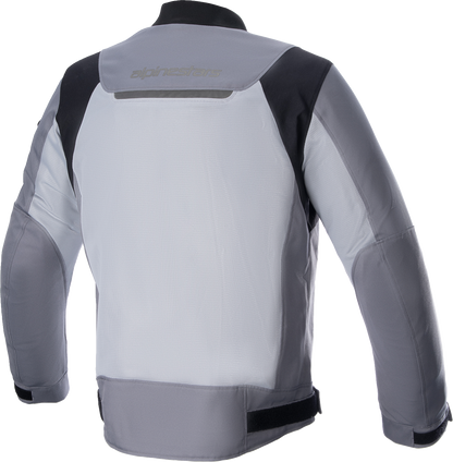 Alpinestars Luc V2 Air jacket in gray, small size, featuring lightweight fabric and ventilation panels, designed for riding comfort.