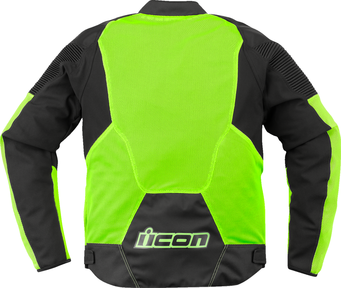 Bill's Exhausts ICON Overlord3 Mesh Jacket in Hi-Viz Yellow, XL, featuring durable mesh fabric and high-visibility design.