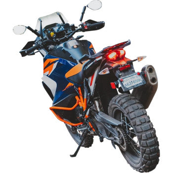 RAM MOUNTS Tough-Mirror™ Kit with M10-1.25 bases and long arm for secure vehicle mirror mounting, shown with components and hardware.