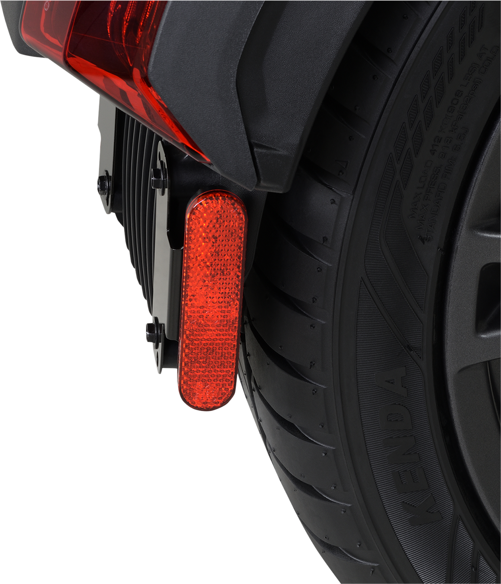 Red LED SHOW CHROME Marker Light for engine by Bill's Exhausts, featuring a sleek, durable design for vehicle visibility.