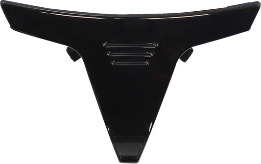 Black ICON Airframe Pro™ chin switch for helmets, shown on the helmet with visible mounting details and branding.