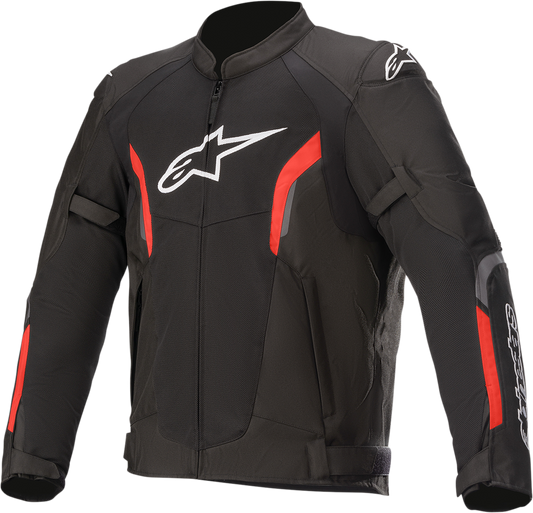 Black and red ALPINESTARS AST Air v2 motorcycle jacket in 2XL, featuring protective armor and stylish design.