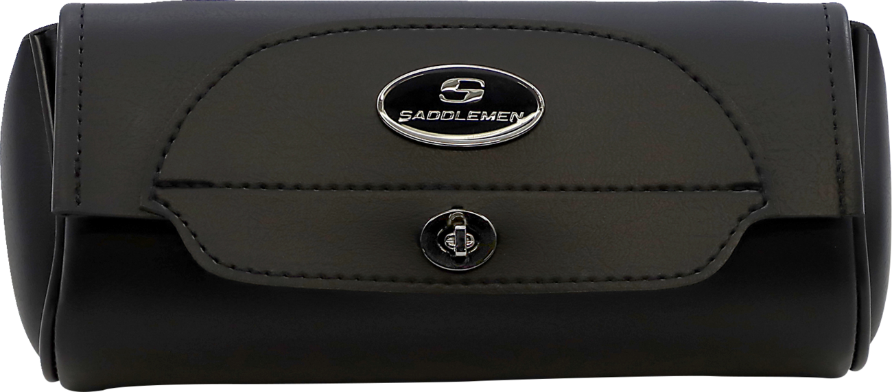 Large Saddlemens Cruis'n Tool Bag for motorcycle seats, featuring durable construction and ample storage capacity.