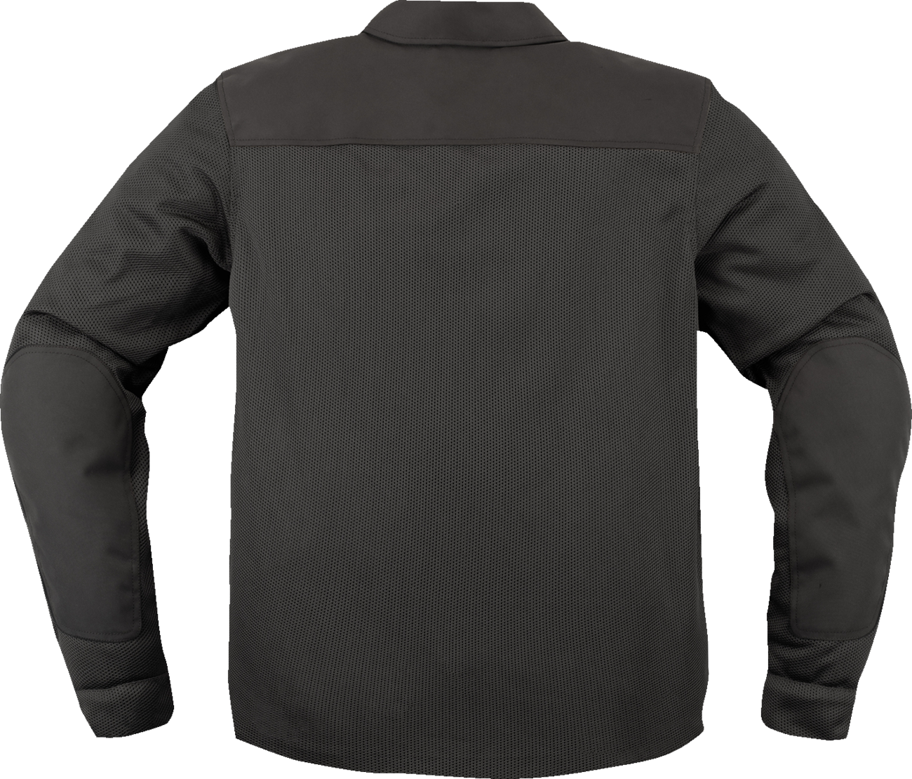 Black ICON Upstate Mesh CE Jacket for men, small size, featuring breathable mesh fabric and protective armor, by Bill's Exhausts.