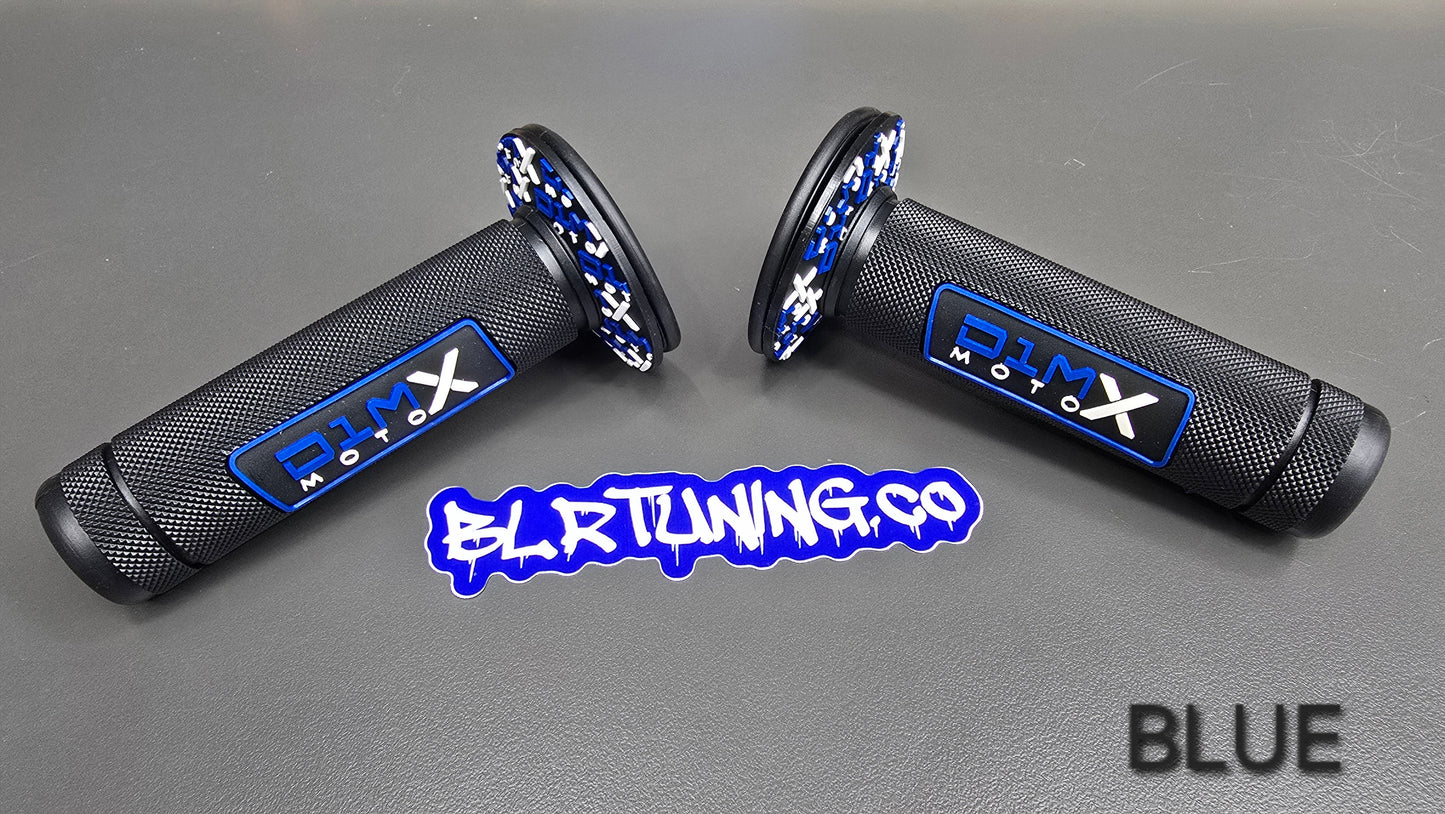 D1M MOTO X HAND GRIPS CLOSED END - FITS 7/8 BARS - FITS ELECTRIC DIRT BIKES - E-BIKES - DIRT BIKE - PIT BIKES - Howling Moto