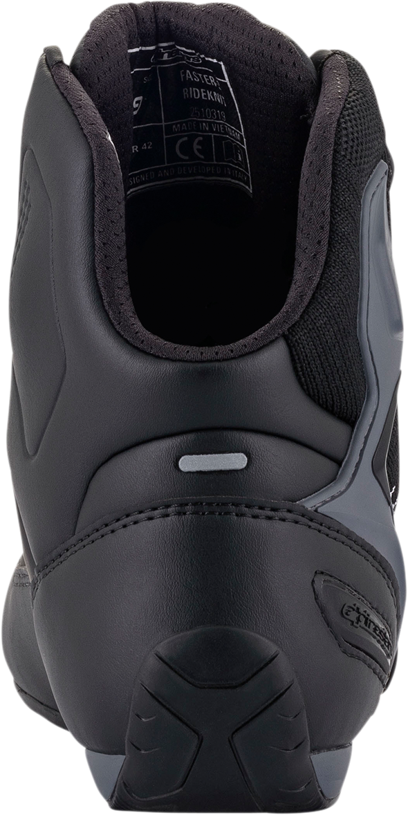 ALPINESTARS Faster-3 Rideknit® Shoes - Black/Gray/Red - US 12 2510319116512 - Howling Moto
