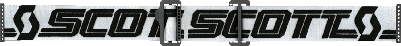 Scott Prospect Super WFS goggles in white and black with clear lenses, designed for motocross and off-road riding.