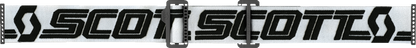 Scott Prospect Super WFS goggles in white and black with clear lenses, designed for motocross and off-road riding.