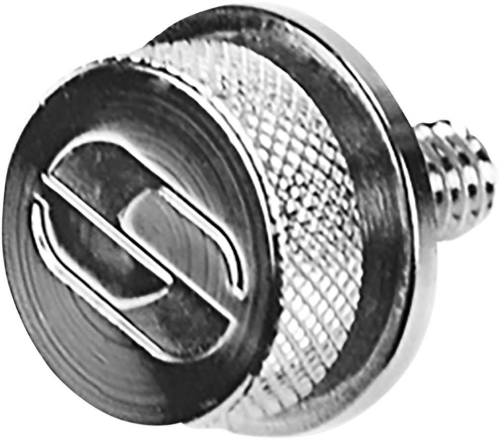 Chrome SADDLEMEN 1-1/4" 28 seat knob for motorcycle seats, featuring durable metal construction and a sleek finish.