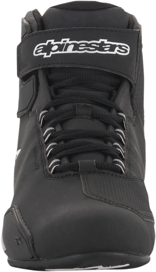 Alpinestars Women's Sektor Black Shoes with sleek design and laces, US size 11, for riding or casual wear.