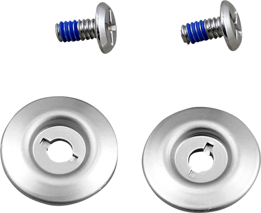 Silver BILTWELL Gen 2 Hardware Kit SS Screw for helmets, featuring a silver baseplate and multiple mounting components.