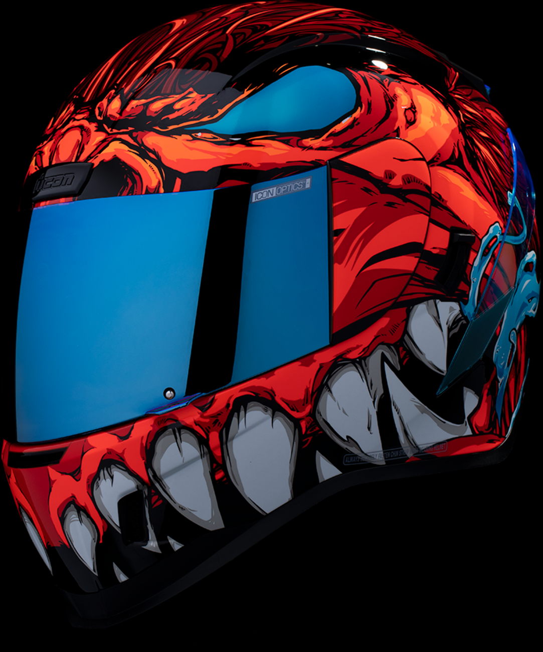 Red ICON Airform™ Helmet for men, MIPS® safety technology, small size, with adjustable straps and aerodynamic design.