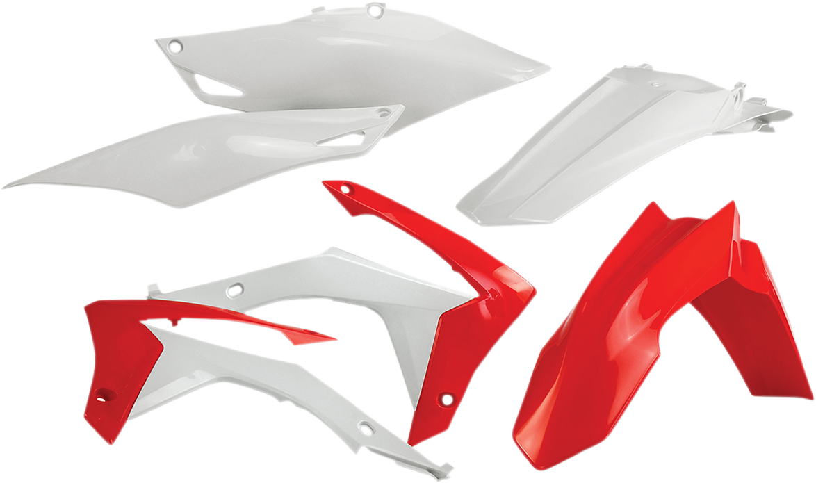 Acerbis OEM 13 standard replacement body kit for motorcycles, featuring black plastic panels and design details.