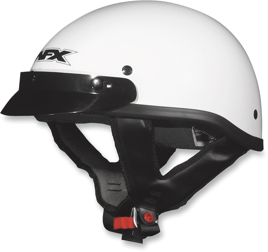 White AFX FX-70 motorcycle helmet in 2XL size, featuring sleek design and secure fit, from Bill's Exhausts.