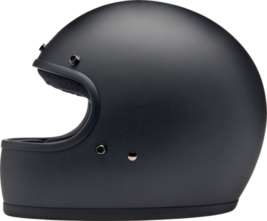 BILTWELL Gringo helmet in flat black, small size, with sleek matte finish and classic motorcycle helmet design.