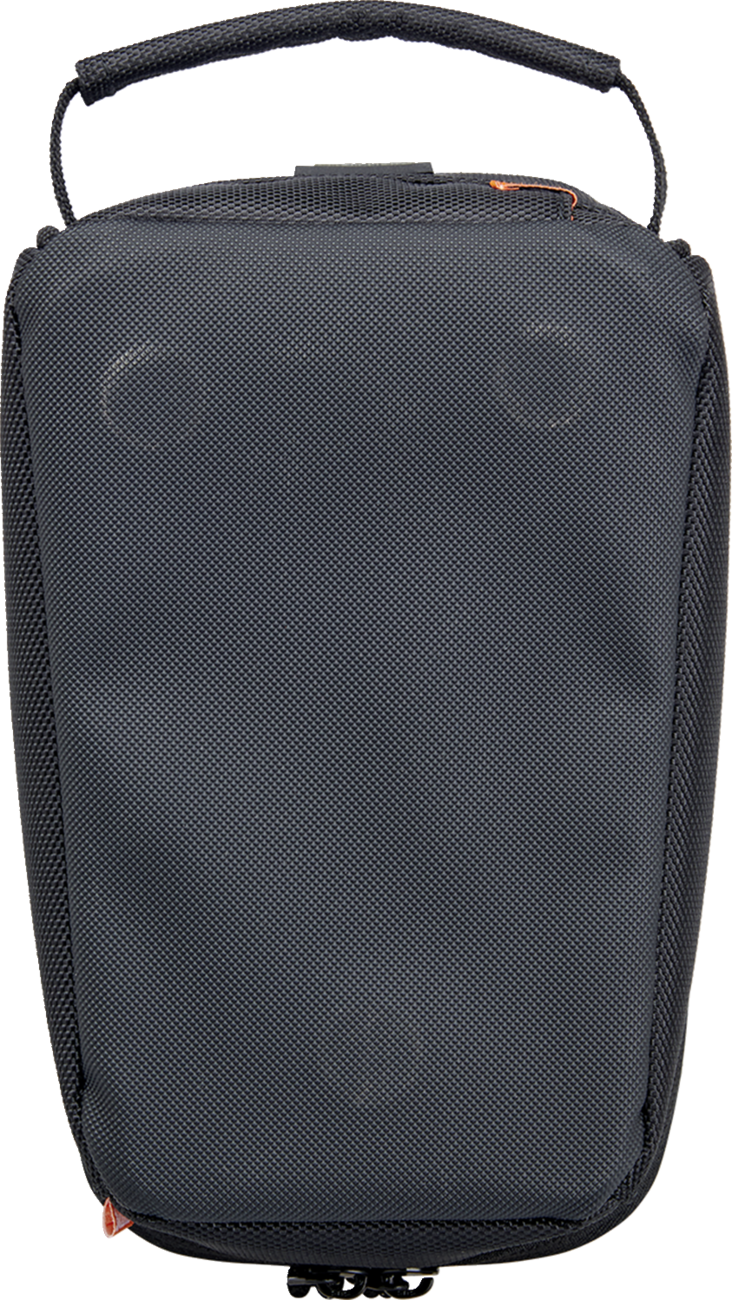 Black BILTWEll EXFIL-2 Mini Tank Bag by Bill's Exhausts with adjustable straps and compact design for motorcycle storage.