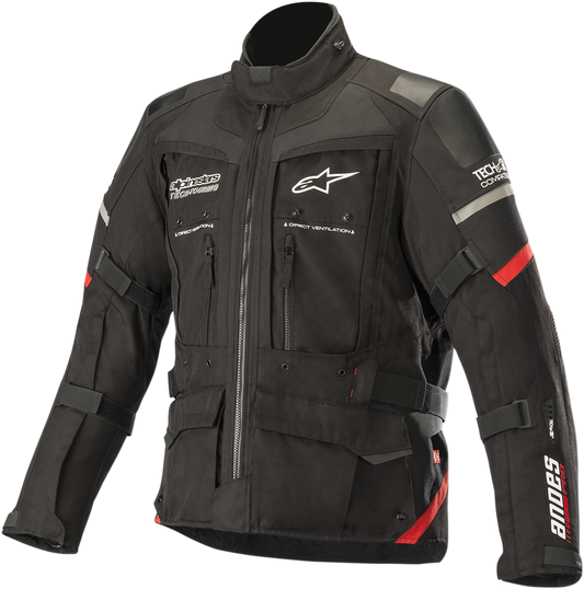 ALPINESTARS Andes Pro Drystar® Jacket - Black/Red- Large 3207119-13-L - Howling Moto