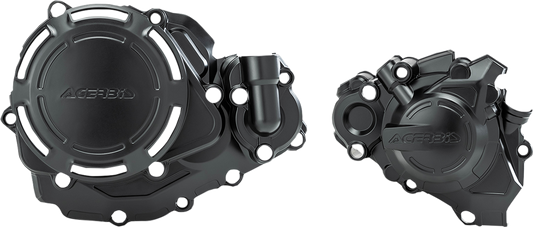 A black Acerbis X-Power cover kit for Honda, designed as a body part accessory, shown on a white background.