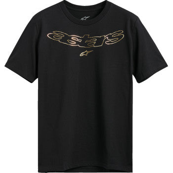 Black Bill's Exhausts Alpinstars Luxo CSF T-Shirt in XL showing front view with logo and fit details.