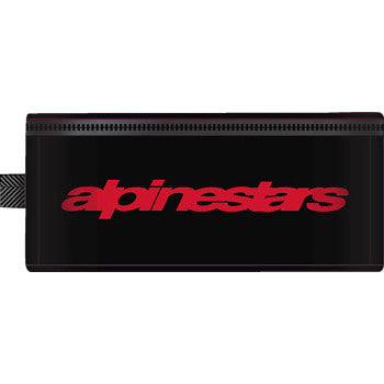 Alpinestars Supertech Vision goggle case in black, designed to protect motocross goggles from Bill's Exhausts.