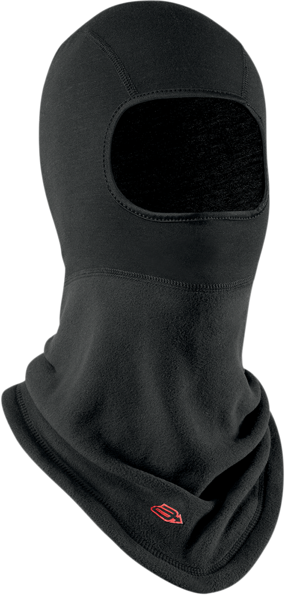 Black ARCTIVA Youth Dri-Release Liner Guard balaclava by Bill's Exhausts, shown in a close-up with fabric details.