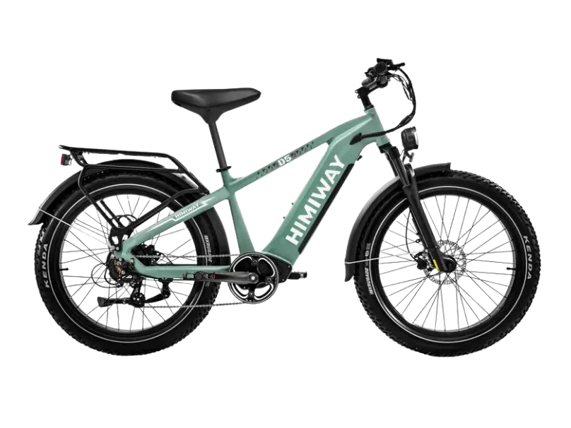 All-terrain eJOEbike D5(Zebra) electric fat bike with rugged tires and sturdy frame, suitable for off-road adventures.