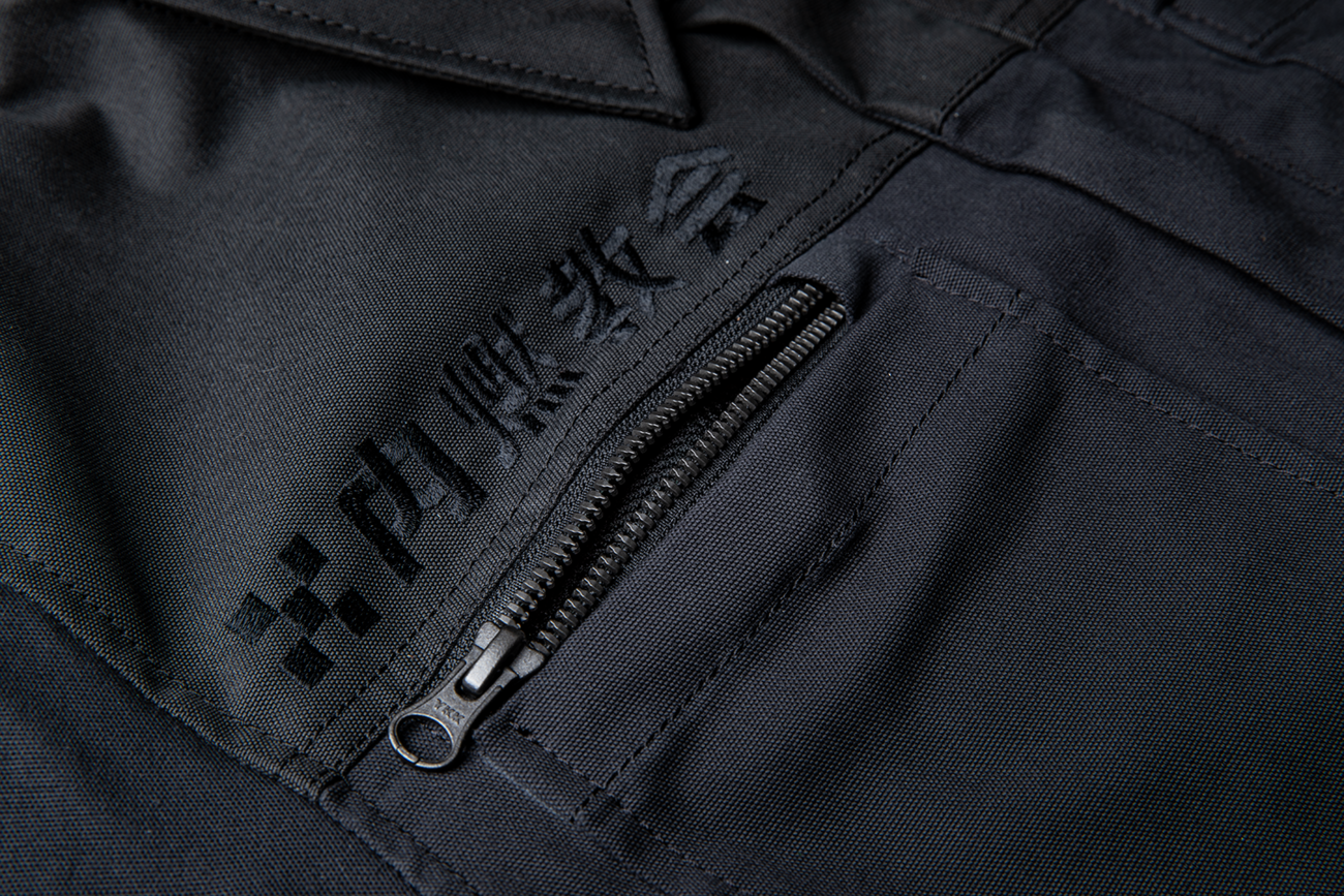 Black ICON Upstate Canvas National Jacket in 2XL, featuring a sturdy design with visible branding and front zipper.