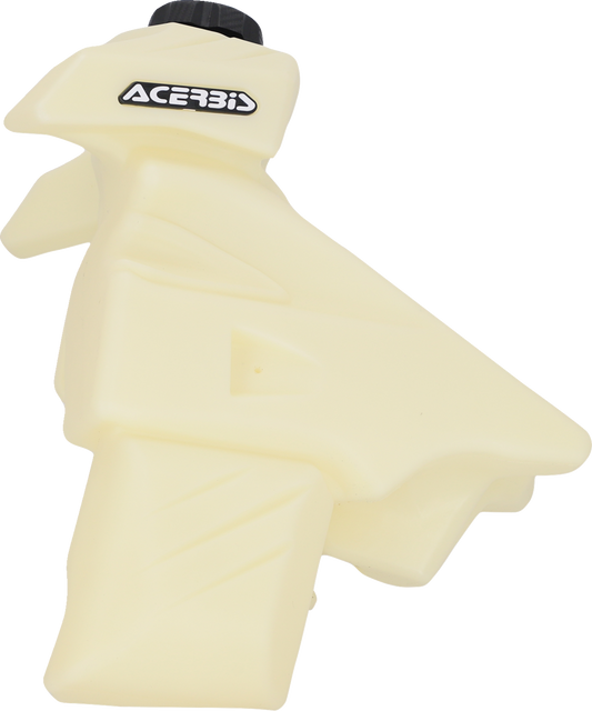 A natural-colored ACERBIS fuel tank for Husqvarna 2023 motorcycle, designed for optimal fit and durability.