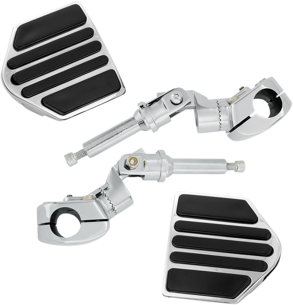 SHOW CHROME Mini Highway Board for Honda GL1800 engine by Bill's Exhausts, showing the chrome finish and mounting details.