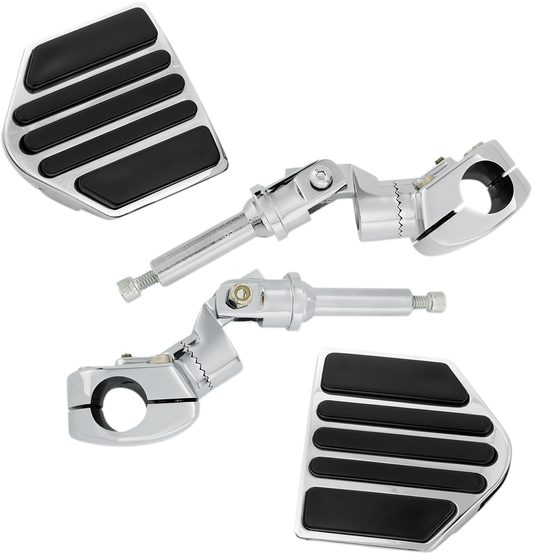 SHOW CHROME Mini Highway Board for Honda GL1800 engine by Bill's Exhausts, showing the chrome finish and mounting details.