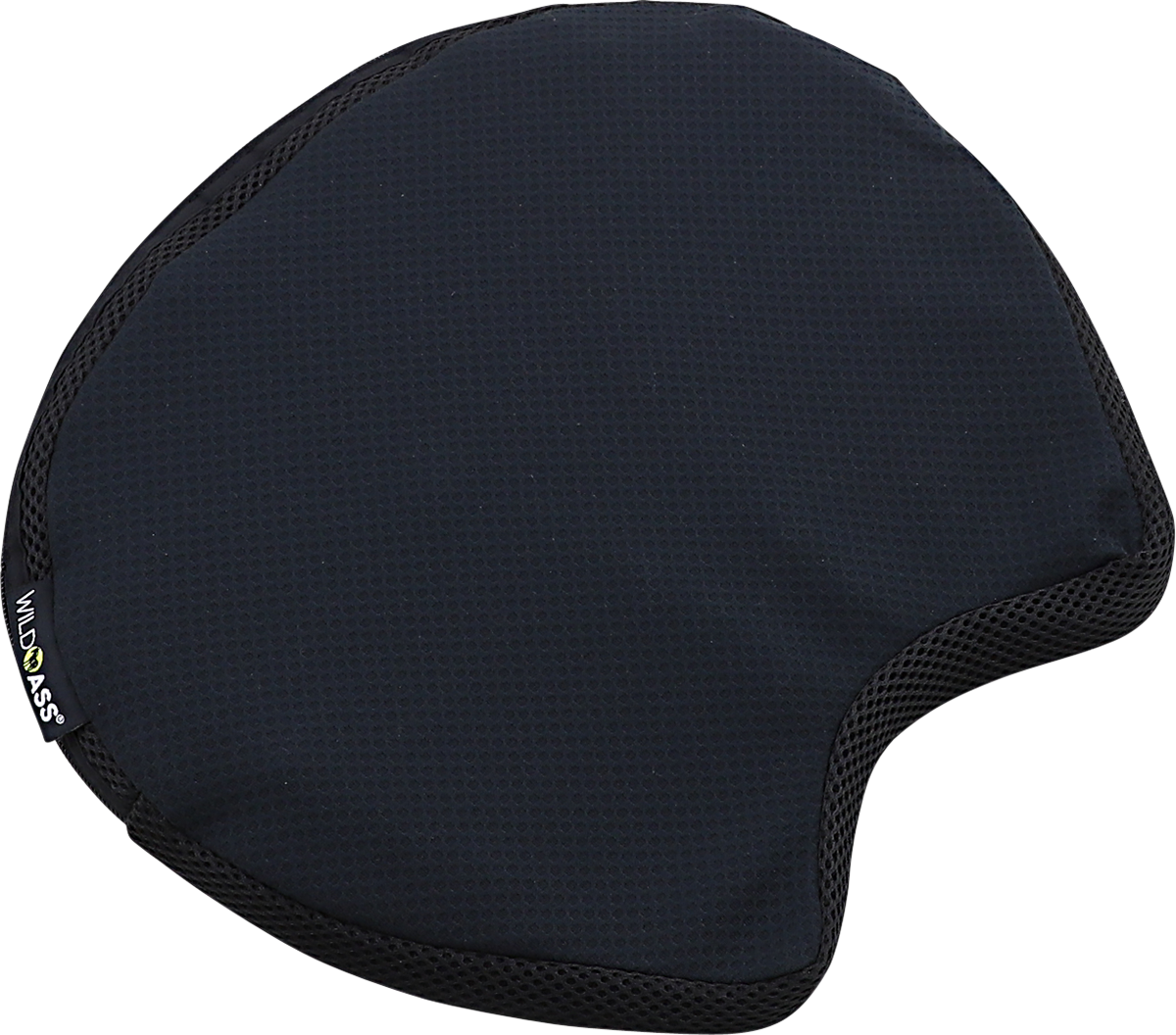 Black WILD ASS Cushion Air Seat with air gel saddle, designed for engine comfort, by Bill's Exhausts.