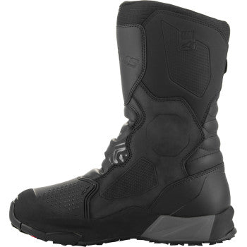 Black Alpinstars XT-8 Gore-Tex motorcycle boots with reinforced soles and ankle protection, size EU 46.