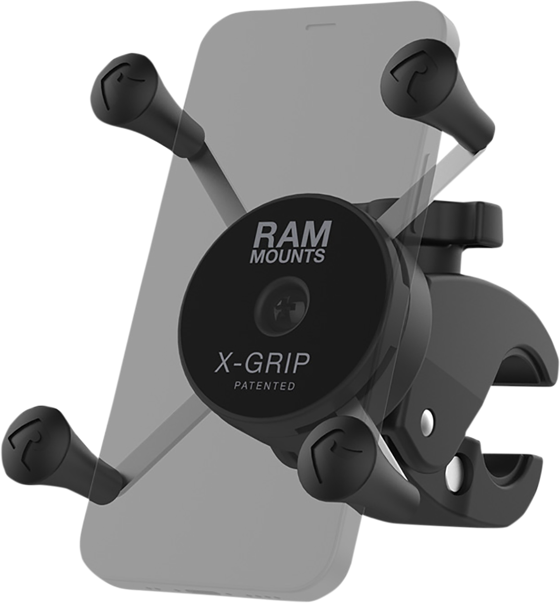 Bill's Exhausts RAM MOUNTS X-Grip Large Phone Mount with Tough-Claw, designed for engine applications, shown in the image.