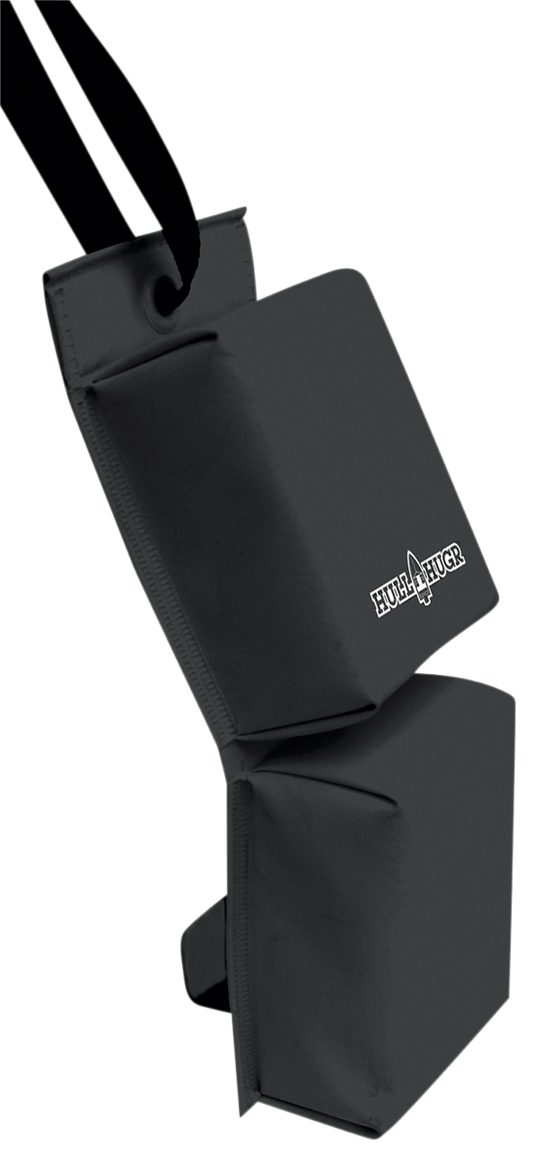 Black AIRHEAD SPORTS GROUP Hull Hugr PWC Fender on watercraft, designed for secure boat protection and stability.