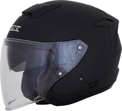 Matte black AFX FX-60 motorcycle helmet in 2XL size, featuring a sleek design and durable construction.