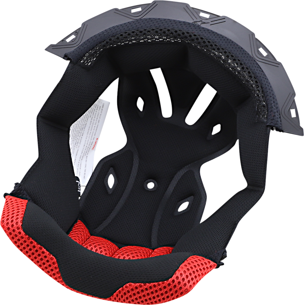 Alpinestars SM5 Crown Pad in gray for motorcycle helmets, small size, close-up view showing soft padding and secure fit.