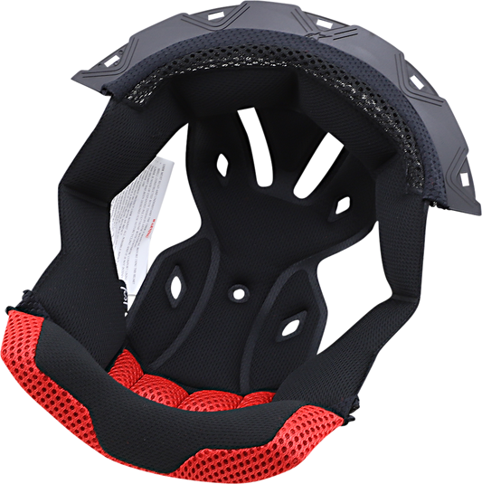 Alpinestars SM5 Crown Pad in gray for motorcycle helmets, small size, close-up view showing soft padding and secure fit.
