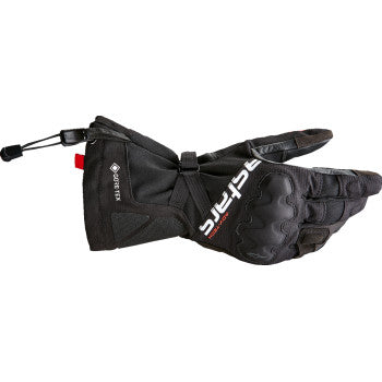 Black Alpinstars XT-5 Gore-Tex gloves in 2XL size, featuring durable construction and textured grip for motorcycle riding.