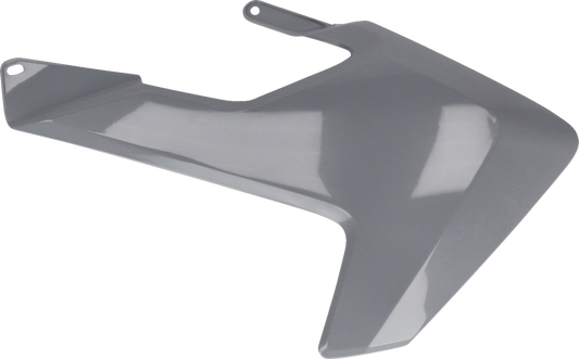 Gray ACERBIS radiator shrouds for Husqvarna TC 85 dirt bike, body parts designed for 2018-2023 models.