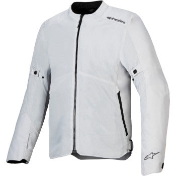 Alpinestars C-1 Air Jacket in silver, 4XL, featuring lightweight mesh panels and protective armor for motorcycle riding.