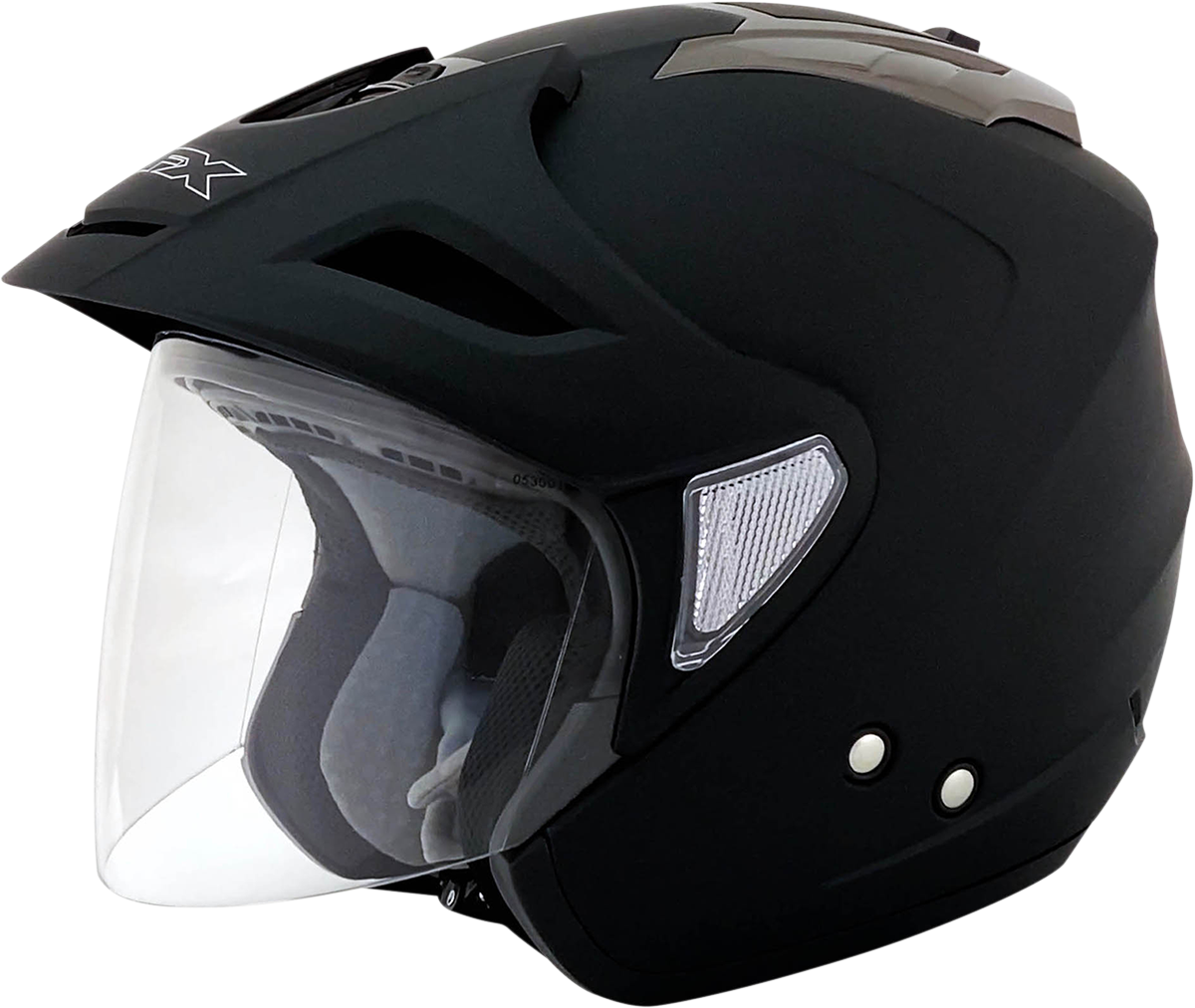 Bill's Exhausts AFX FX-50 helmet in matte black, 2XL size, with a smooth aerodynamic design and clear visor.