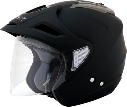 Bill's Exhausts AFX FX-50 helmet in matte black, 2XL size, with a smooth aerodynamic design and clear visor.