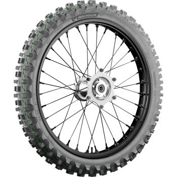Michelin Enduro Medium 2 front motorcycle tire, size 90/90-21, with tread pattern suitable for off-road and on-road riding.