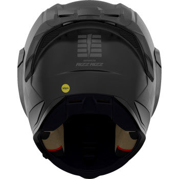 Black Ultraflite helmet by Rizz Rizz with MIPS® technology, small size, featuring a sleek design and secure fit.