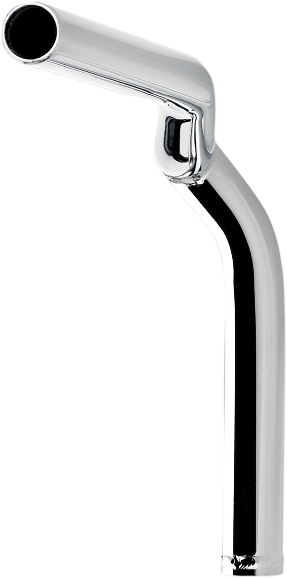 Chrome BILTWELL Tyson XL pullback handlebars, 10-inch handlebar with a sleek design for motorcycle handlebars.
