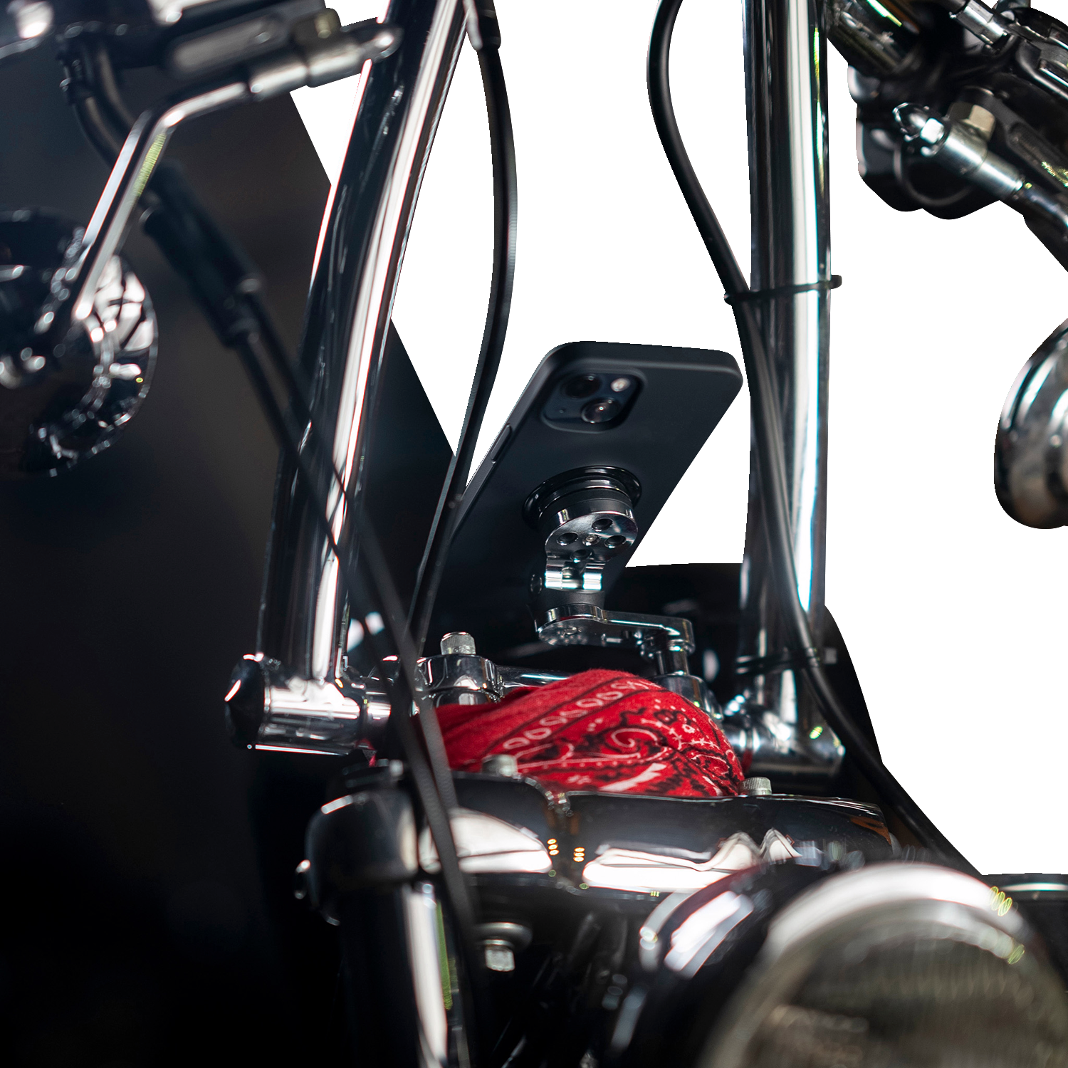 SP CONNECT Phone Mount - Pro - Handlebar Clamp - Chrome 53238 - Howling Moto