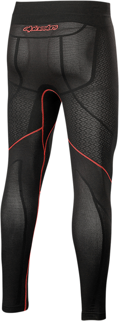 Alpinestars Ride Tech v2 summer underwear pants in black, M/L size, designed for motorcycle riders, showing the lightweight fabric and fit.